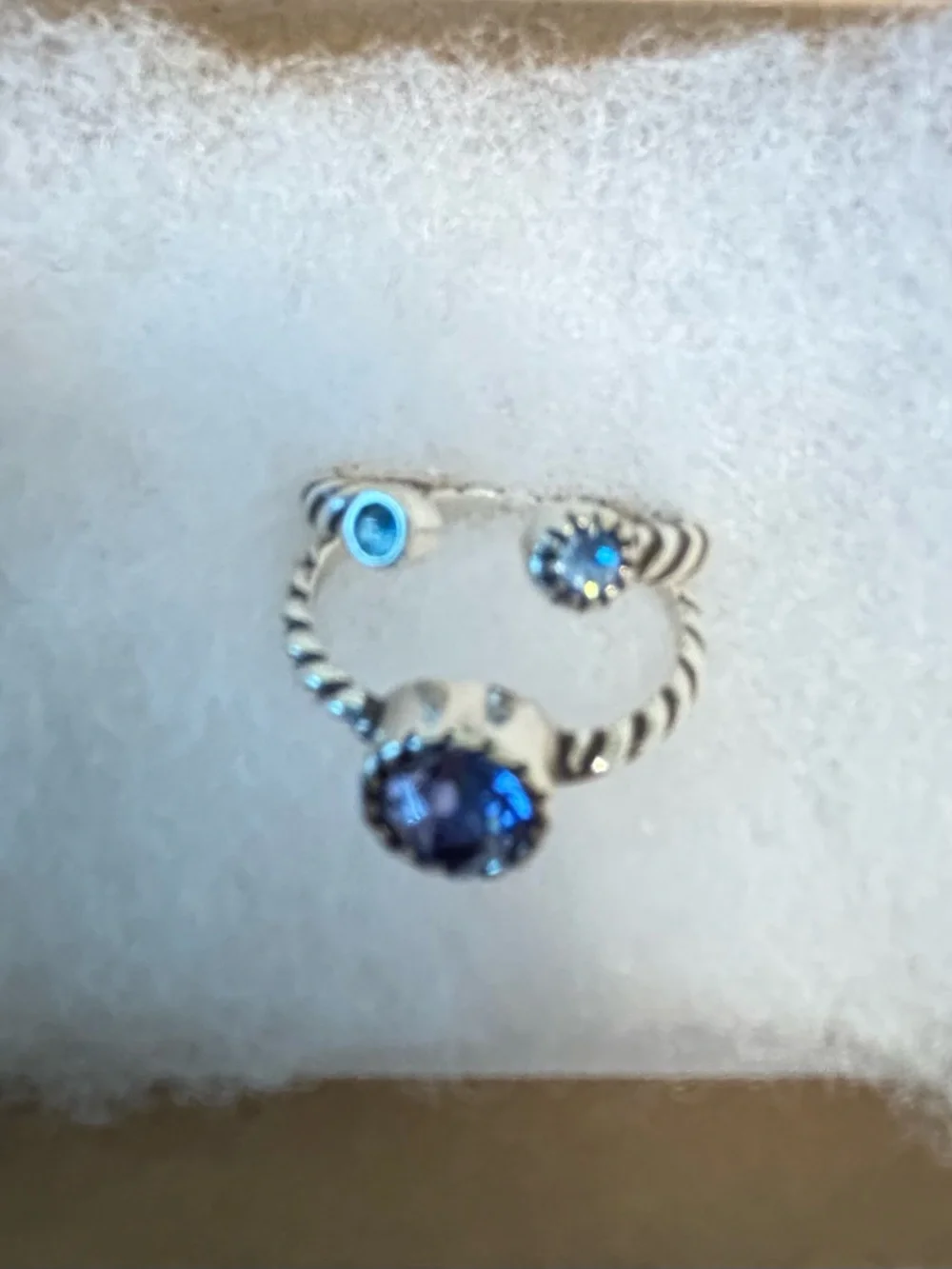 BRIGHTON Halo Duo Ring Set Size 9